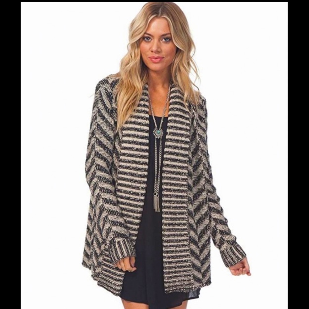 Rip Curl Junior’s Viper Cardigan Chunky Sweater